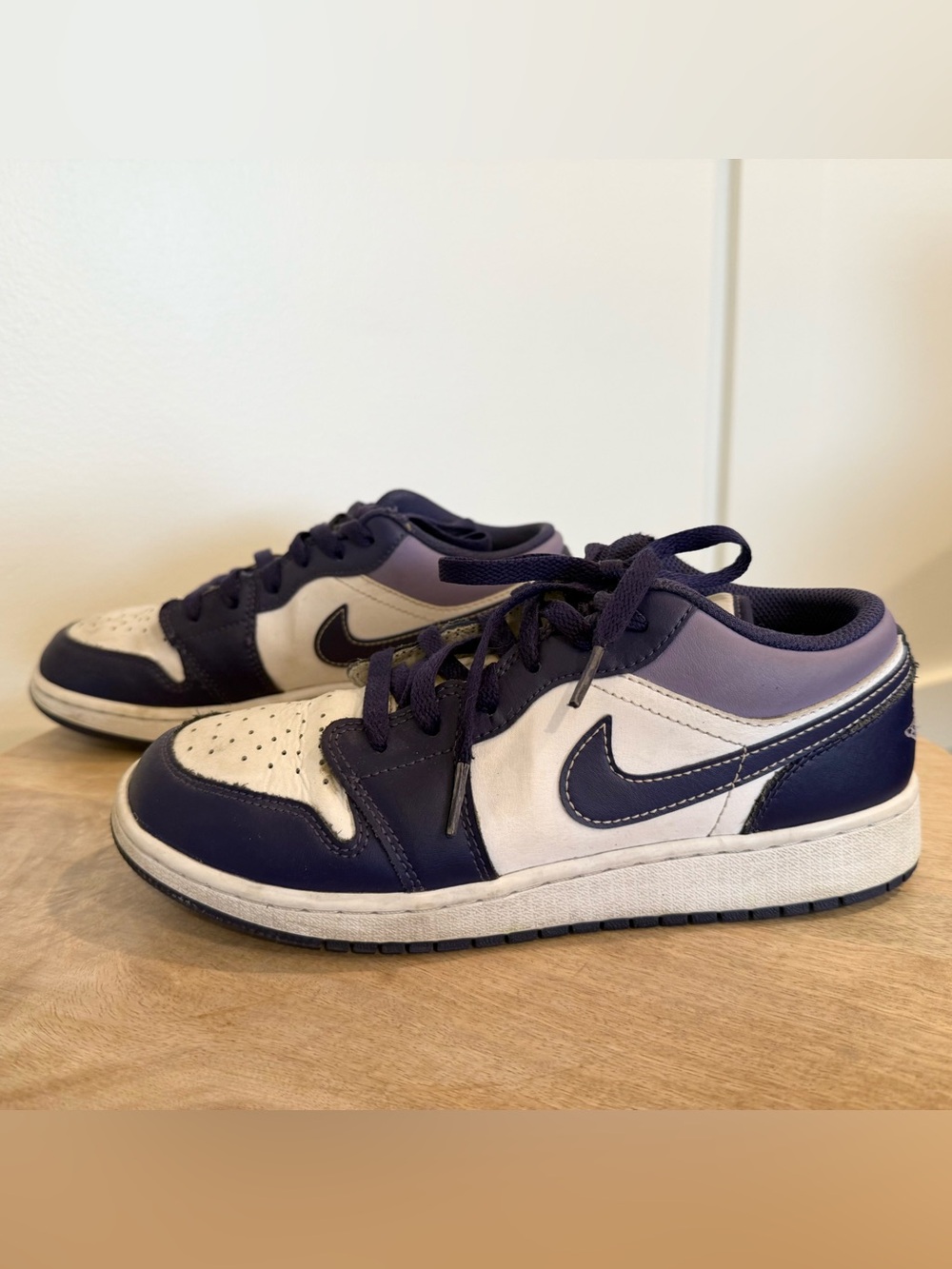 Nike Air Jordan 1 Low Sky J Purple Youth Size 6Y Sneakers 553560-515